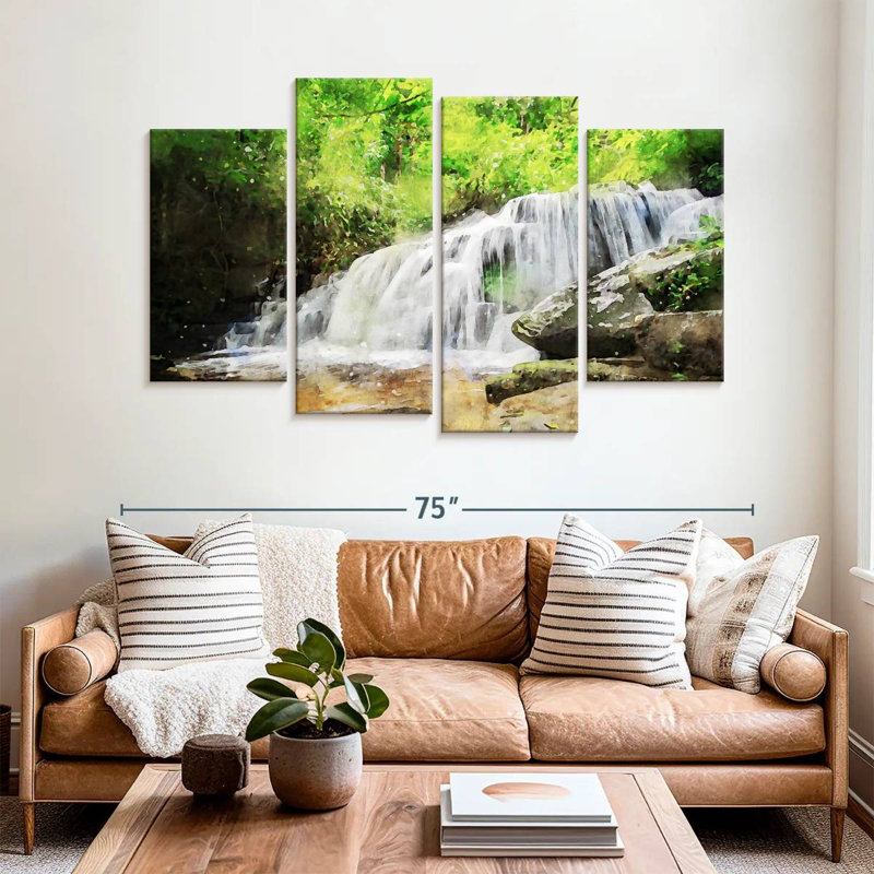 Alvord Realistic Waterfall, 42" H x 68" W