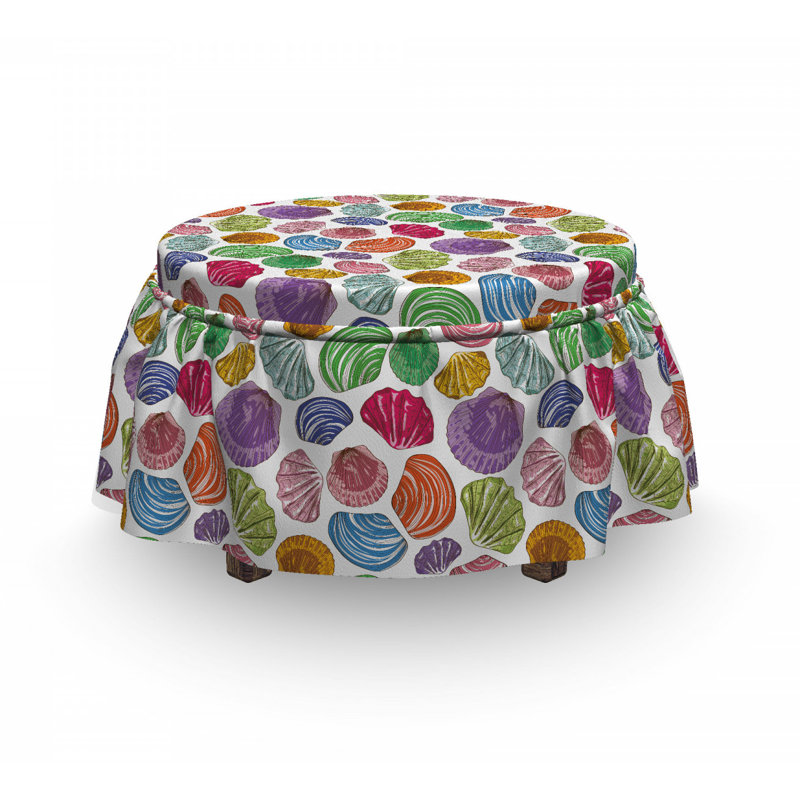 Ensemble de housse pour repose-pieds 2 pièces, Motif 4