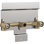 Parallel Two Handle Wall Mount Bath Faucet Valve