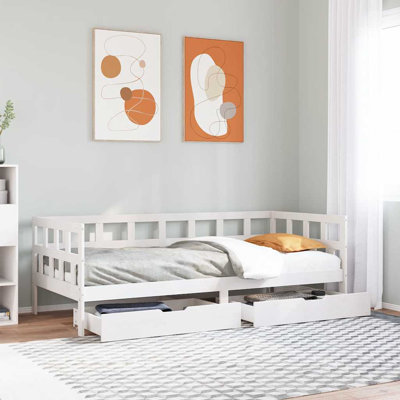 17 Stories Daybed With Drawers Without Mattress Solid Wood