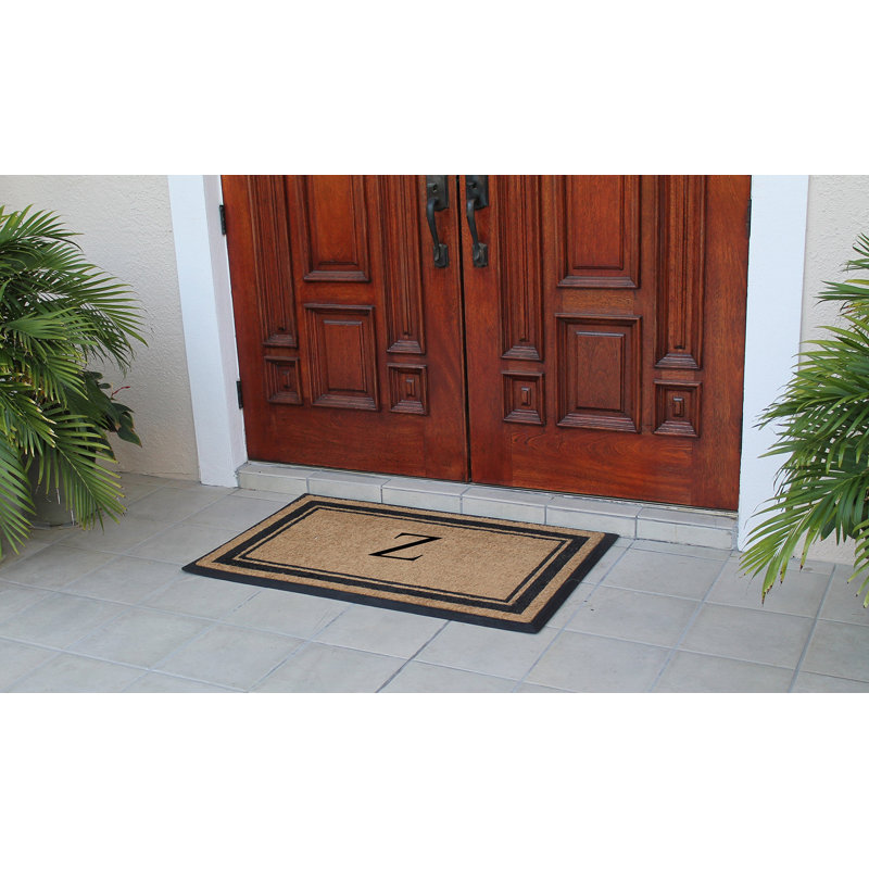 Butters 30" W x 48" L Monogrammed Coir Door Mat, Z