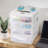 Gracious Living Desktop And Countertop 4 Drawer Storage Bin With Organizer Lid