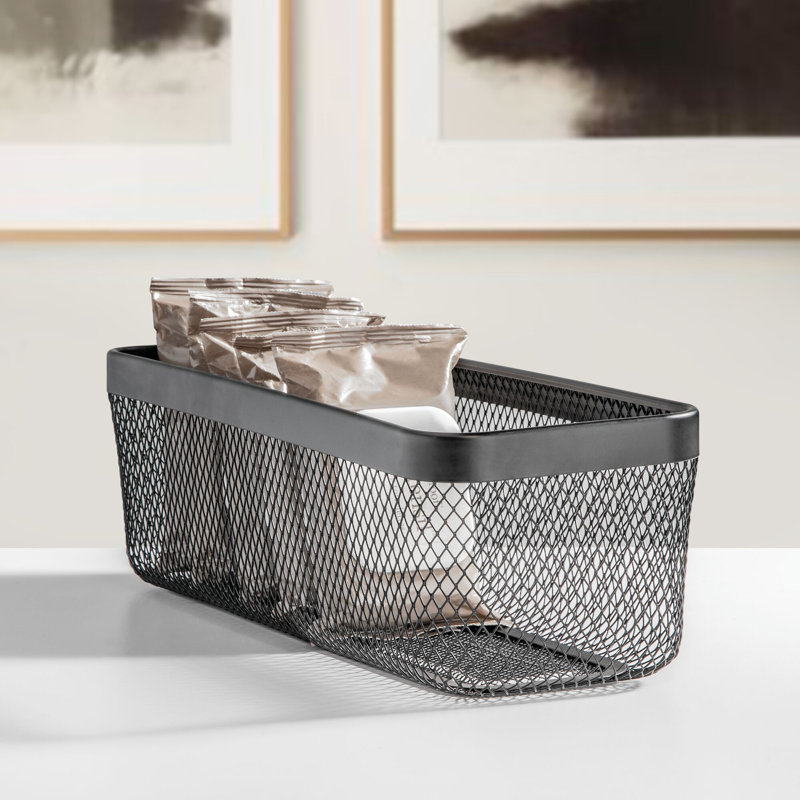 Meshi Basket 16 x 6 x 5, Matte Black