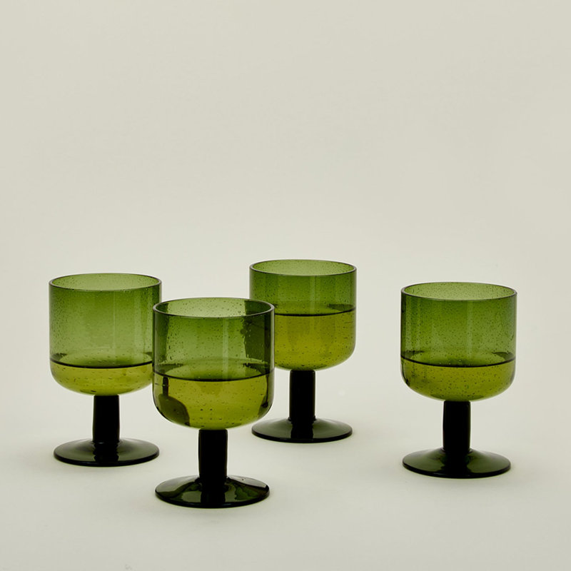 Verrerie simple ensemencée, Olive