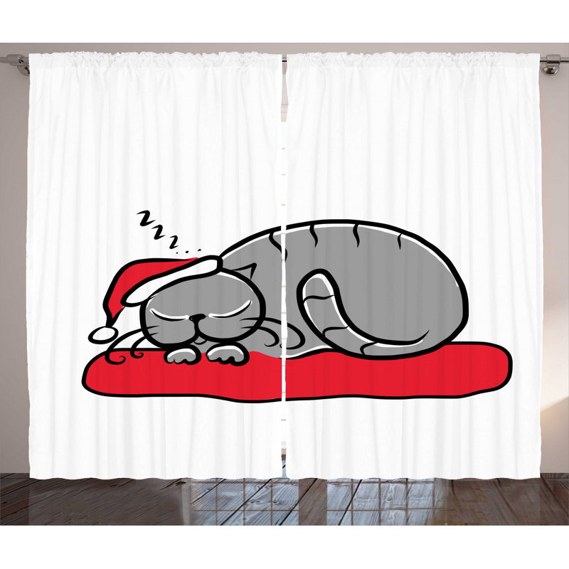 Semi-Sheer Rod Pocket Curtain Panels, 54" x 108"