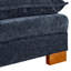 Double chaise longue en chenille, bleu, 3, tissu d'unité centrale, 500 lb de positionnement intense 3 en charge élevée
