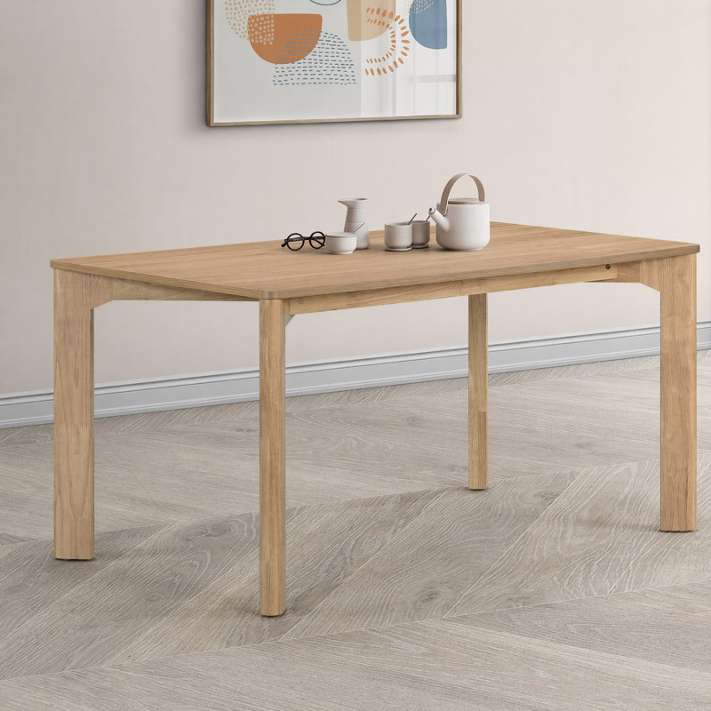 Avanti Rectangular Solid Wood Dining Table, Oak