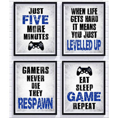 Video Game Poster When Life Gets Hard It Means You Have 