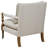 Wooden Accent Chair With Turned Legs