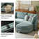 Dayman 6-Piece Modern Storage Convertible Sectional Sofa with End Table