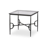 Babylon End Table-Hammered Gunmetal