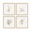 Nature Inspired Fluttering Blossoms: A Quad Of Abstract Florals And Butterflies-2086252690