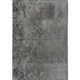 Rapture Dark Gray Chevron Luxury Area Rug