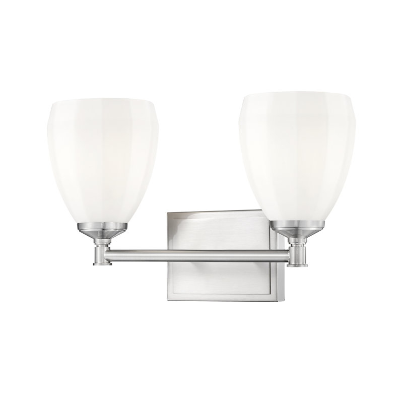 Mattera Modern Vanity, 10" H x 31" W x 6.5" D, Chrome, 4 Lights