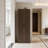 Storage Cabinet With Movable Shelves, Soft Close Doors, Coffee