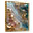 Toile avec cadre flottant or