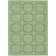 Machine Washable Indoor/Outdoor Christain ACN1454 Green Rug