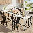 3 Piece Bar Table Set Of 2, 47" Rectangle Pub Bar Table With 2 PU Leather Upholstered Backrest Stools, Small Space Kitchen Dining Table Set For Kitchen, Living Room, Apartment-184924245
