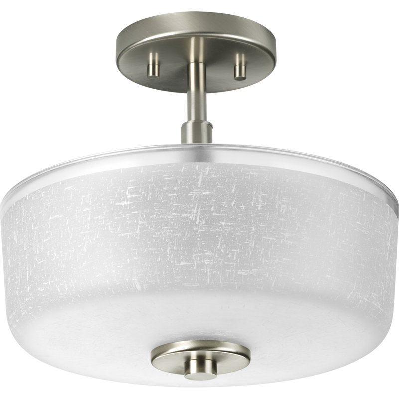 Plafonnier semi-encastré cylindrique simple 12,25 po Nash