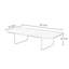 Table basse minimaliste en bois massif rétro