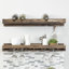 Bridgewater Solid Wood Wall Mounted Wine Bottle & Glass Rack-90291828-39274531