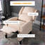 Fauteuils inclinables avec massage & amp; Chaleur, fauteuil à oreilles en faux suède avec télécommande | Crème | Tissu-2026997207