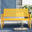 Banc d'extérieur classique en métal (jaune)-526304058