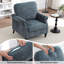 Fauteuil rembourré avec accents cloutés-209729318