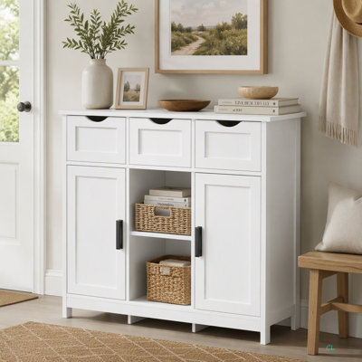 Storage Cabinets,Wooden Floor Cabinet,With Drawers And Shelves Storage Cabinets,Accent Cabinet For Living Room,Bedroom,Bathroom Furniture Home Decor