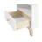 Caillier 19.5" Wide Modern Scandinavian Style Solid Brazilian Pine Frame Nightstand With 1 Drawer