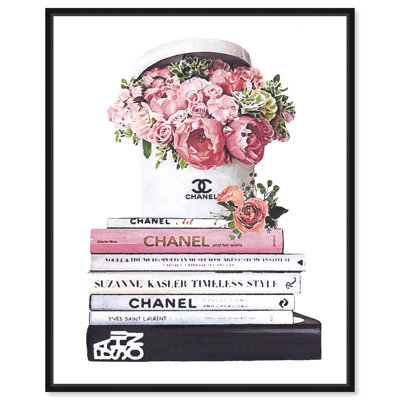 «Doll Memories» - Roses sur livres, art moderne par Art Remedy