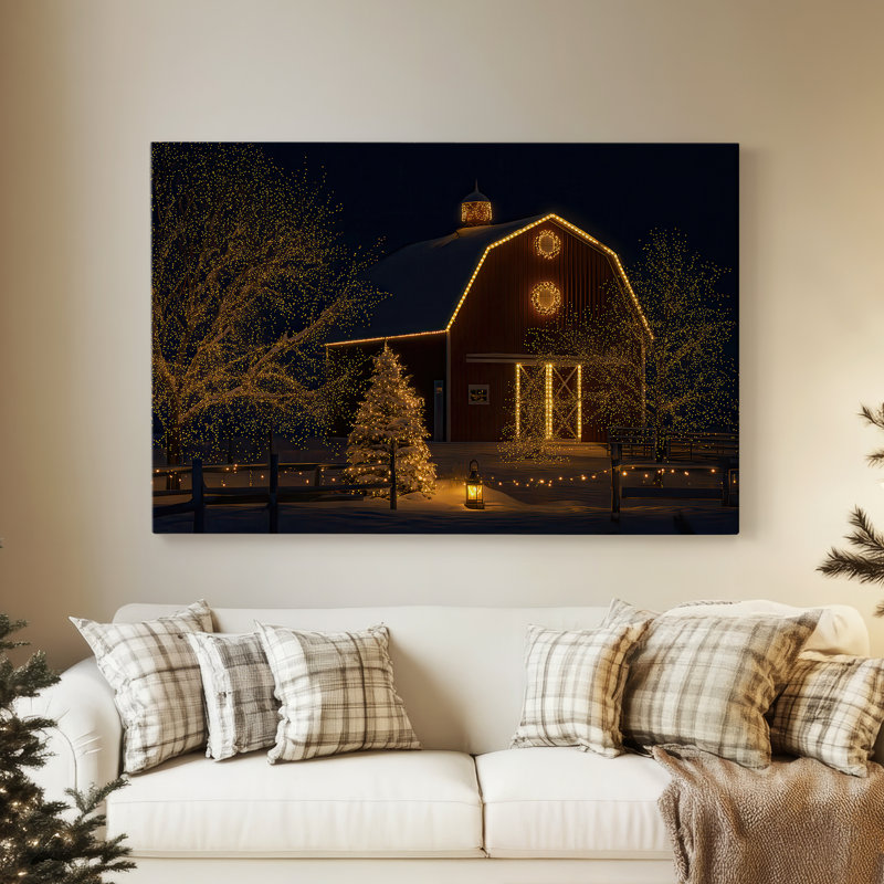 Amber Pines Carol - Toile tendue avec châssis de qualité supérieure, H 60 po x l 40 po