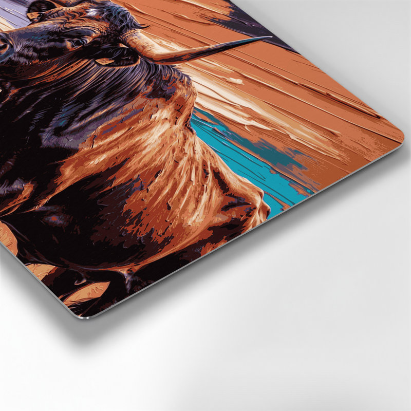 Art mural en métal noir de Southwestern, H 132 po x l 168 po x P 0,05 po