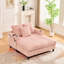 Fauteuil inclinable surdimensionné en velours côtelé avec coussin en mousse haute densité, charge et bande Fauteuil inclinable moderne à éclairage mobile 7 couleurs, porte-gobelets,-1907974531