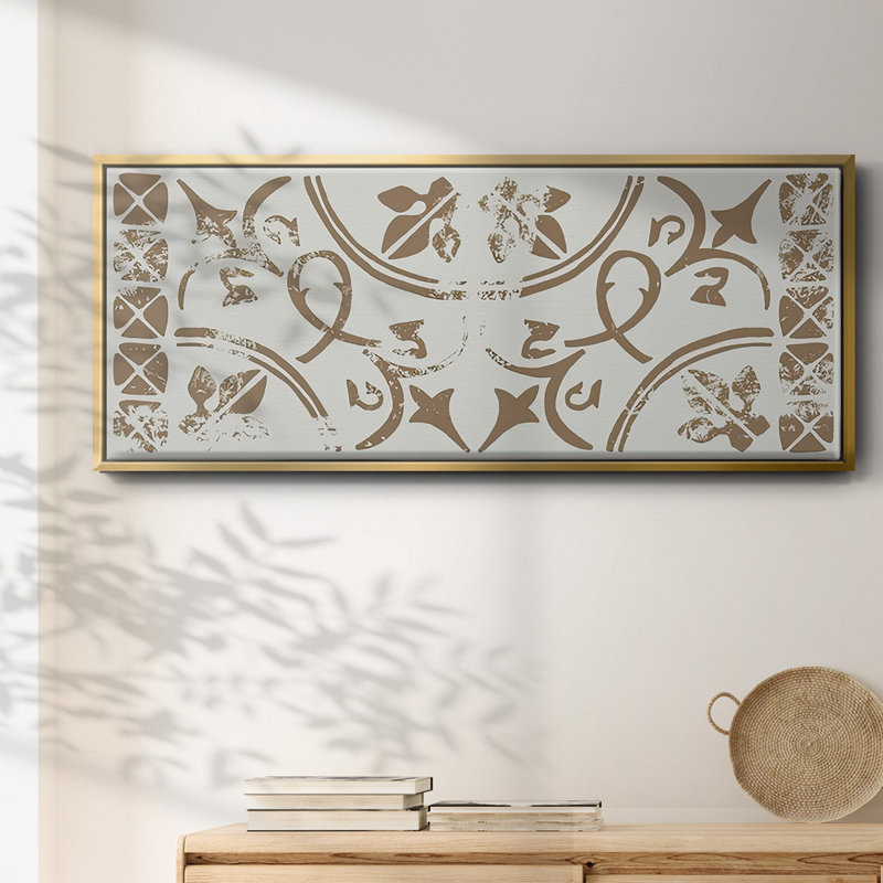 Ceramic Tile Collection - Framed Canvas, 12" H x 30" W