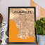 Los Angeles City Map 1 Piece Wall Art-1958675504