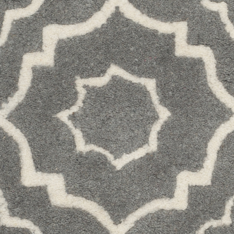 Lyme Regis Geometric Wool Hand Woven Area Rug, Rectangle 61 x 91 cm
