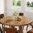 47" Round Farmhouse Dining Table  Table For 4 Cross Base-380126127