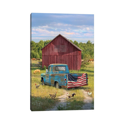 Summer Farm - Wrapped Canvas Print