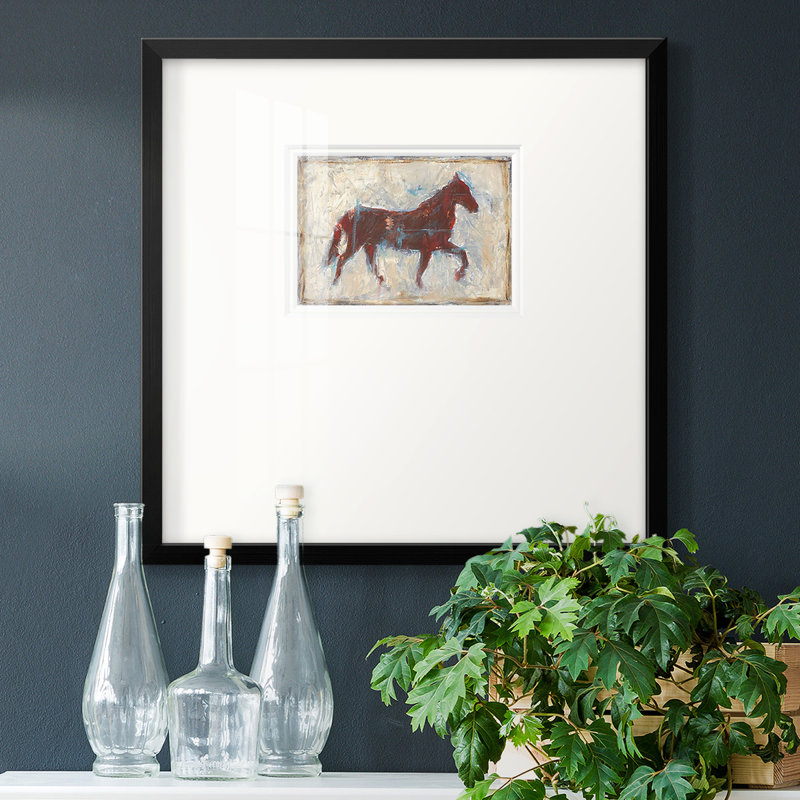 " Iron Equine II ", 17" H x 17" W x 1.25" D