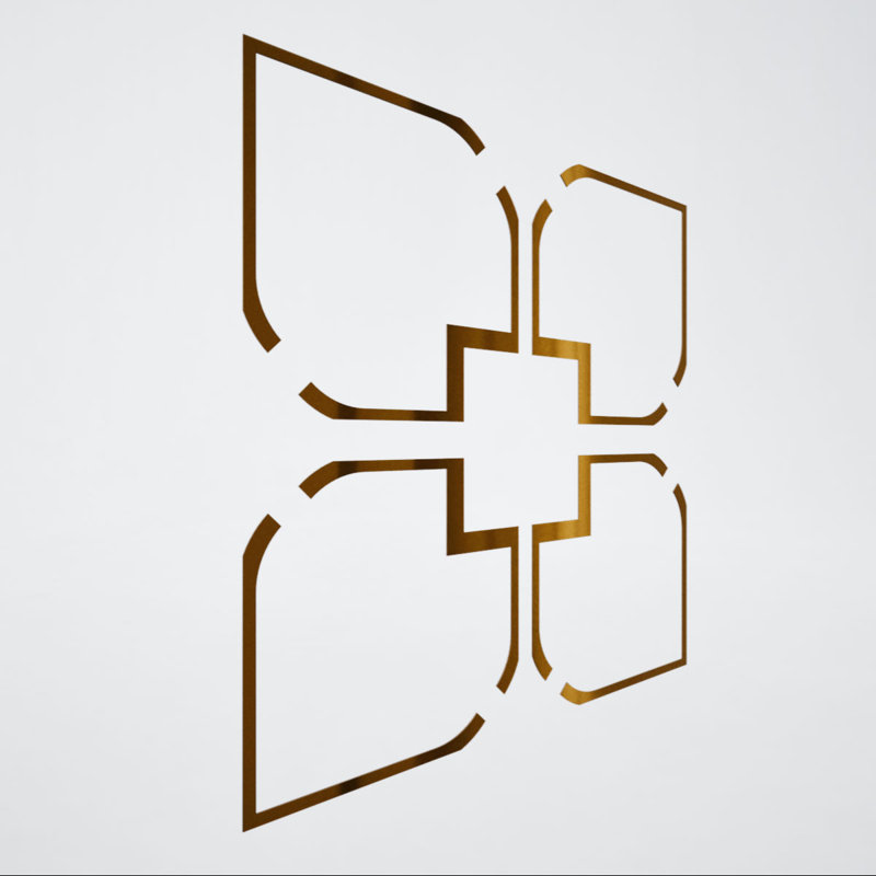 Panneaux de plafond décoratifs en acrylique extra large l 39 po x H 39 po x T 1/8 po, miroir en bronze Olivia