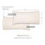 Taie d'oreiller 100% coton à densité de tissage 136 Burlap Natural-1296300307-1296300311