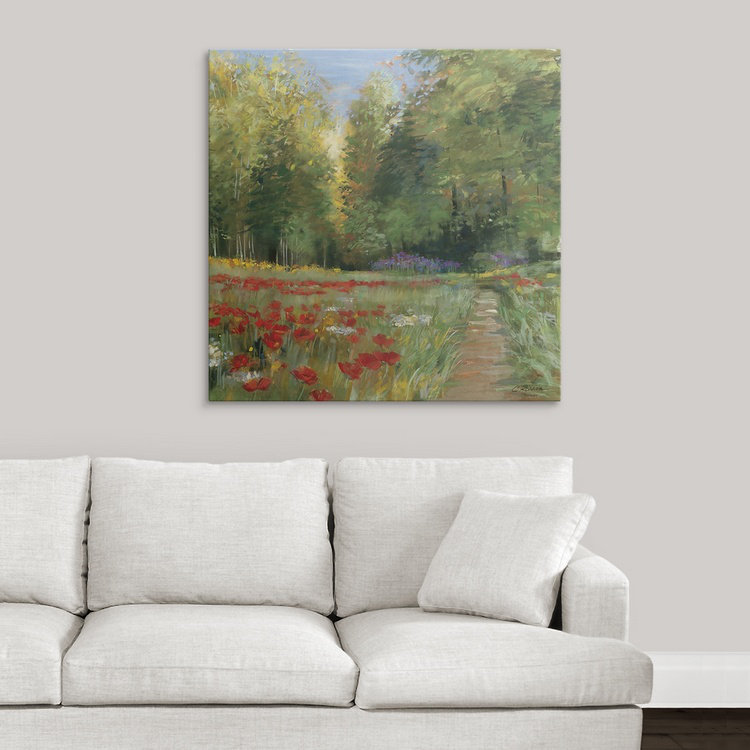 «Field of Flowers» - reproduction, H 35 po x l 35 po x P 1,5 po, Toile