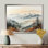 Mountain Morning Whisperes I - montagnes, art mural