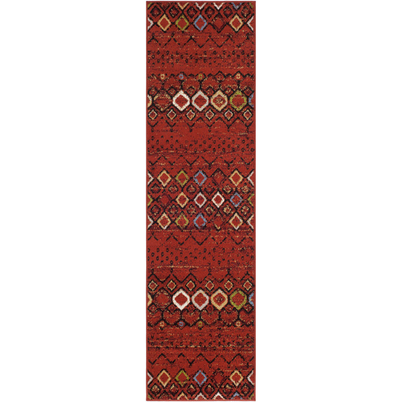 Poarch Performance Geometric Rug, Runner 2'3" x 12'