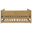 Calinda Wood Twin Daybed With Trundle Natural