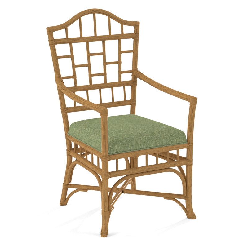 Chaise avec accoudoirs Chippendale, Miel, Avoine Crypton Performance; 0822-74