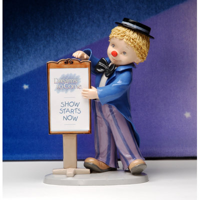Figurine clown en porcelaine