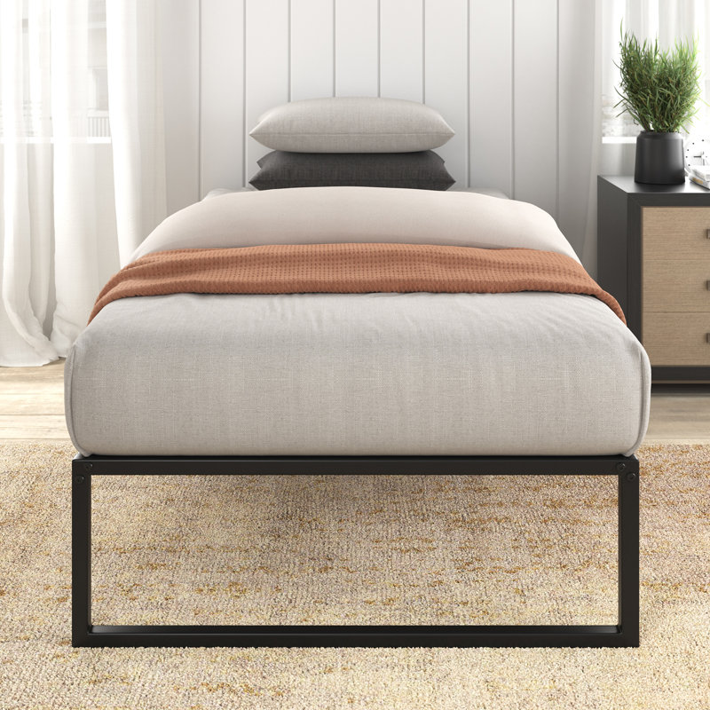 Corbe Platform Bed, Single (3'), Black