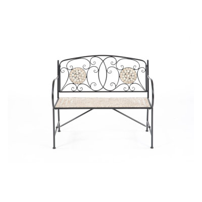 Norcroft Wrought Iron Bench